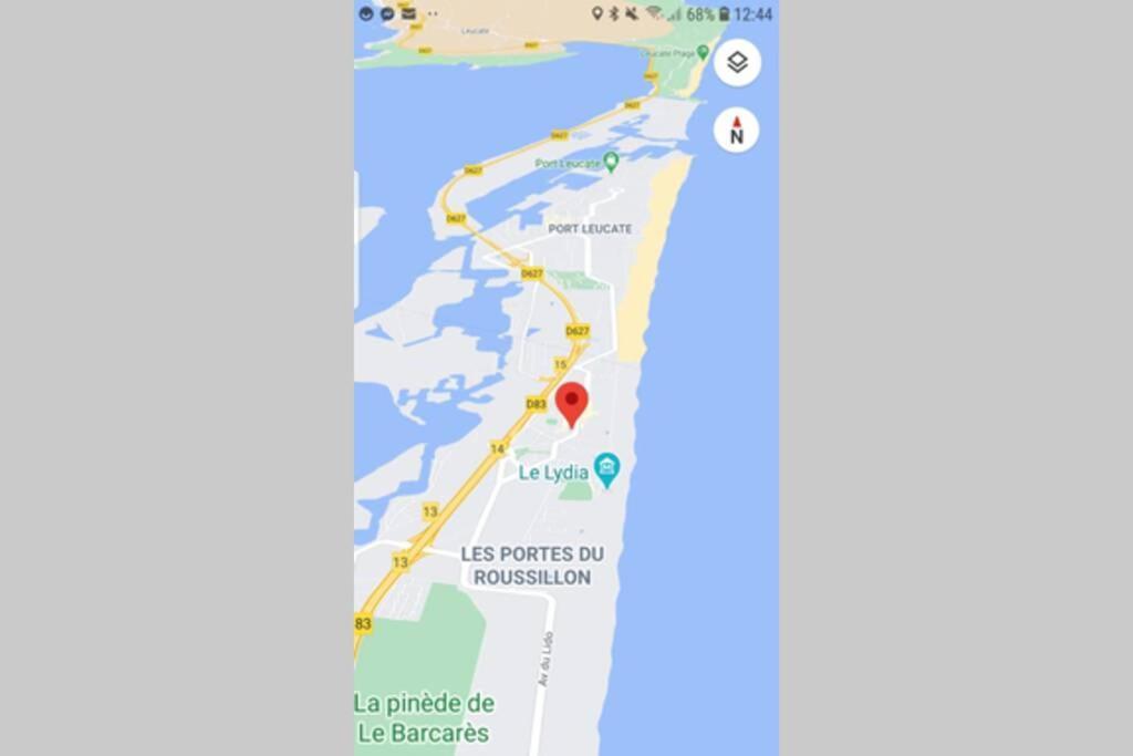 T2, Vue Sur Mer, Terrasse, Parking Prive Le Barcarès Екстериор снимка